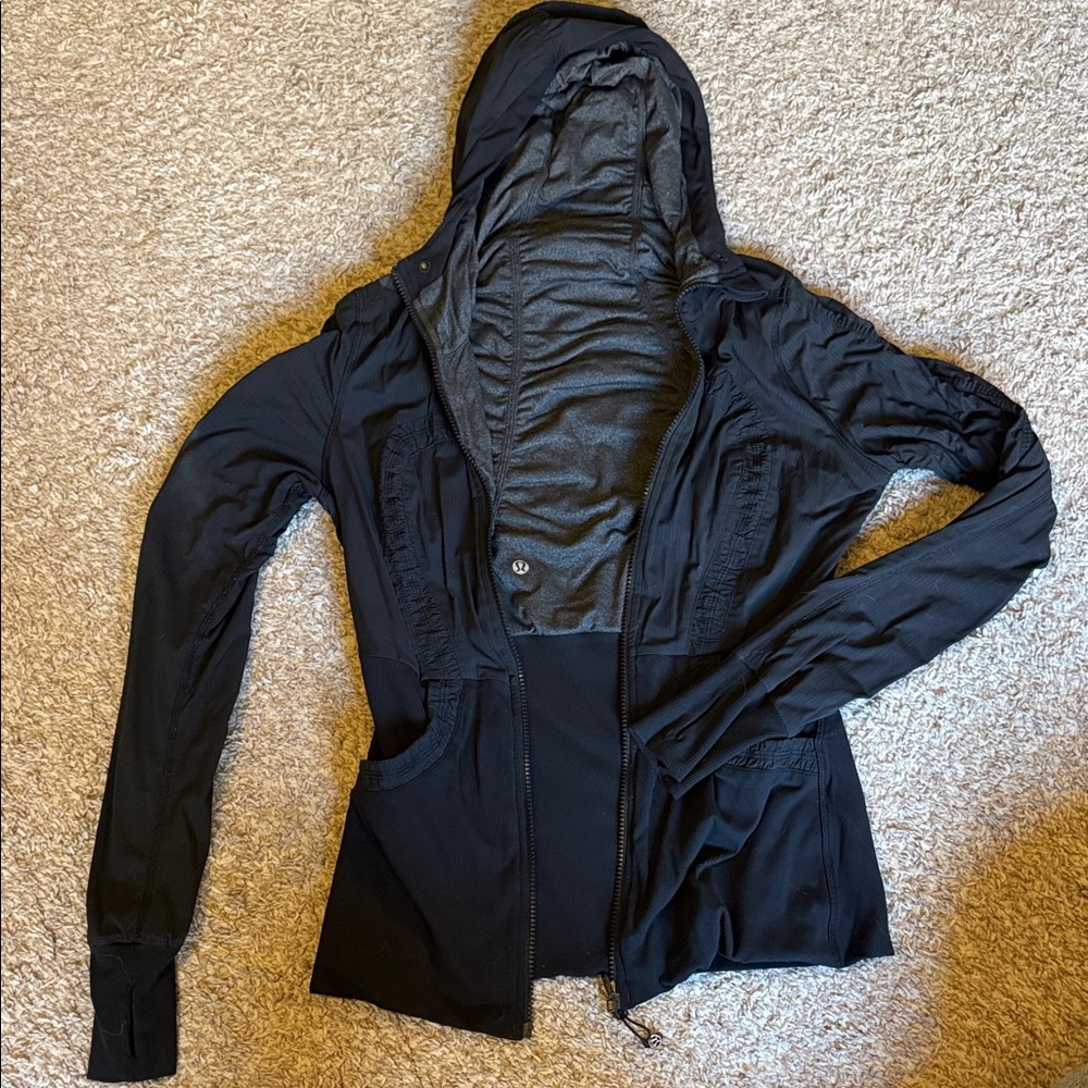 Lululemon Black Hooded Jacket